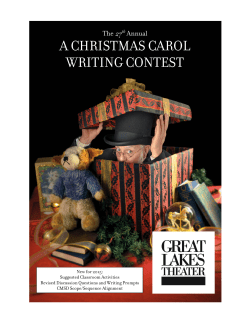 a christmas carol writing contest