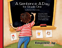 A Sentence A Day - Empowering Writers