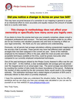 Did you notice a change in Acres on your tax bill?