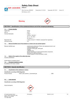 HELIUM, COMPRESSED - Air Liquide Australia