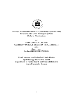 Knowledge, Attitude and Practices (KAP)