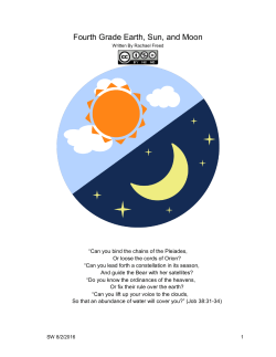 Fourth Grade Earth, Sun, and Moon