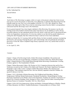 Life and Letters of Robert Browning