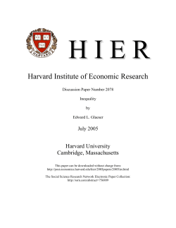 Harvard Institute of Economic Research