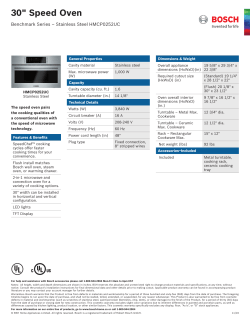 30" Speed Oven - Bosch
