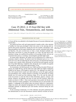 Case 25-2012: A 15-Year-Old Boy with Abdominal Pain