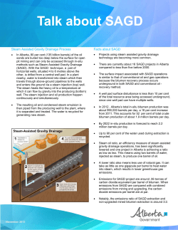 Talk about Steam Assisted Gravity Drainage (SAGD)