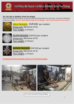 Group!size:!Minimum!of!10! - Irish Military War Museum