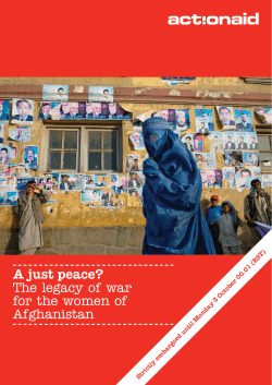 A just peace? The legacy of war for the women of