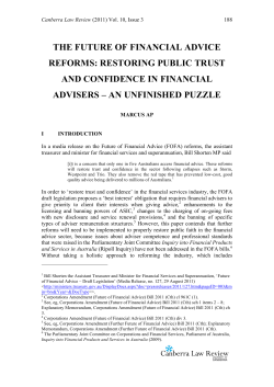 Canberra Law Review Volume 10, Issue 3 Finished