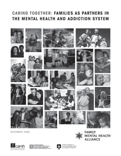 Caring Together: Families As Partners In The mental health