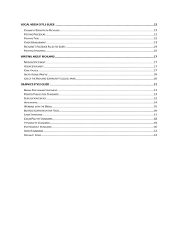 style guide - Richland Community College