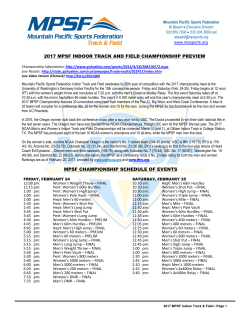 2017 MPSF Championship Preview
