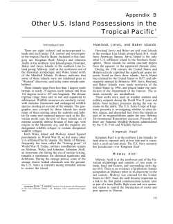 Other U.S. Island Possessions in the Tropical Pacific