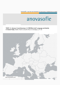 TOVEY, &Eta;., &Eta;a&eta;&eta;a&eta;, D a&eta;d Abramso&eta;, &Eta; (1989)Why Irish