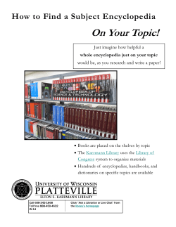 Subject Encyclopedia