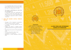 dse --brochure - Dar es Salaam Stock Exchange PLC