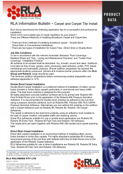 Carpet and Carpet Tile Install