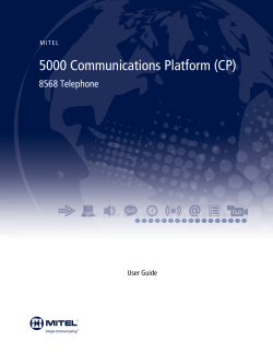 Mitel 8568 Telephone User Guide