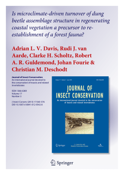 Is microclimate-driven turnover of dung beetle assemblage structure