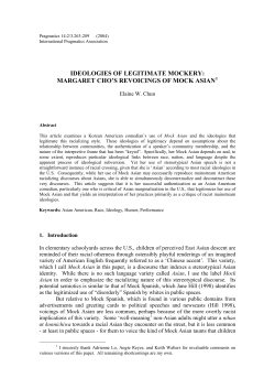 Ideologies of Legitimized Mockery: Margaret