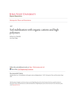 Soil stabilization with organic cations and high polymers