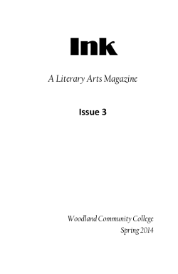 A Literary Arts Magazine Issue 3 - Ink