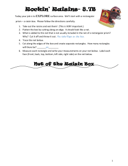Rockin` Raisins- 8.7B - Austin Partners In Education