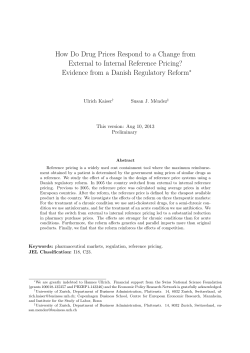 Evidence from a Danish Regulatory Reform