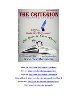 PDF - The Criterion: An International Journal in English
