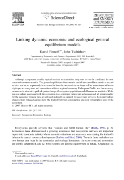 Linking dynamic economic and ecological
