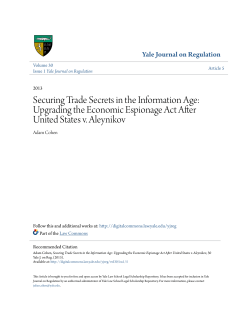 Securing Trade Secrets in the Information Age