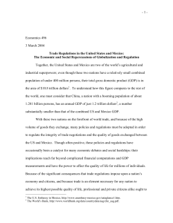 Trade Regulations in the United States and Mexico