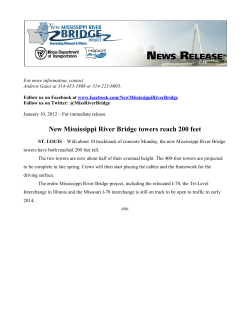 MRB towers reach 200 feet - New Mississippi River Bridge Project