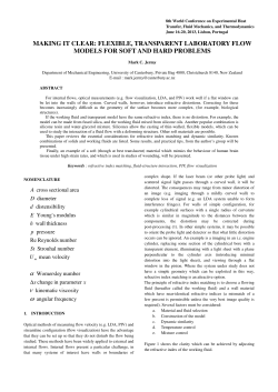 making it clear: flexible, transparent laboratory flow models for soft