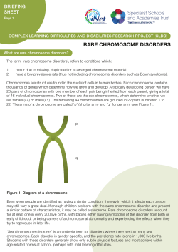 rare chromosome disorders