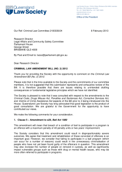 Criminal Law Amendment Bill