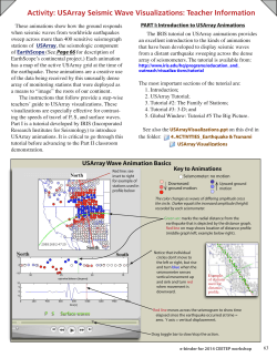 USArray Seismic Wave Visualizations