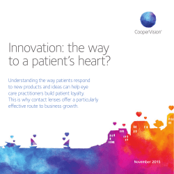 Innovation: the way to a patient`s heart?