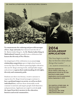 Dr. Martin Luther King, Jr. Multicultural Council
