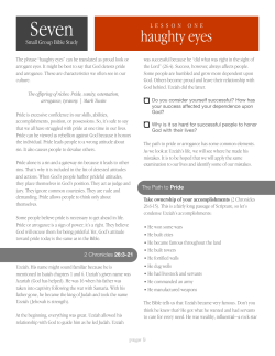 haughty eyes - Long Hollow Baptist Church