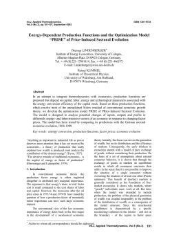 Energy-Dependent Production Functions and the