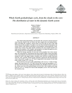 Whole Earth geohydrologic cycle, from the clouds to the core: The