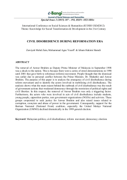 civil disobedience during reformation era