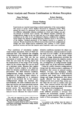 Vector analysis and process combination in motion