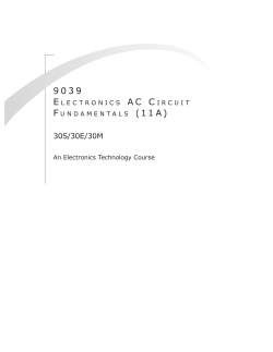Electronics AC Circuit Fundamentals 11A