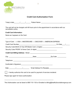 Adult Intake Packet - Healthy Foundations Group