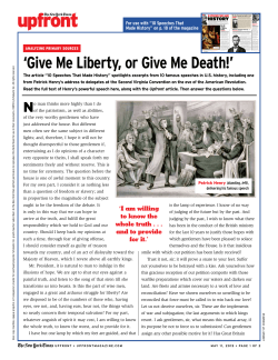 primary source  - Upfront Magazine