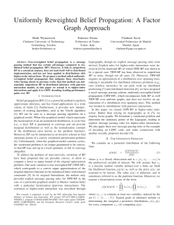 Uniformly Reweighted Belief Propagation: A Factor Graph Approach