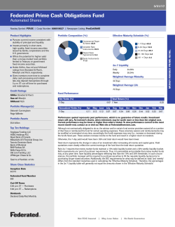 Prime Cash Obligations Fund (Automated Shares)